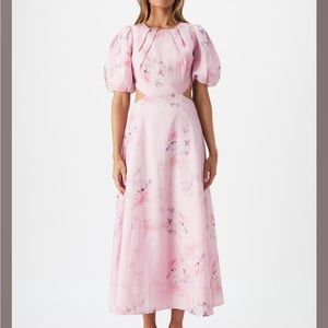BARDOT MALINA FLORAL MIDI DRESS